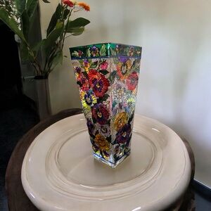 AMIA Stained Glass Vase